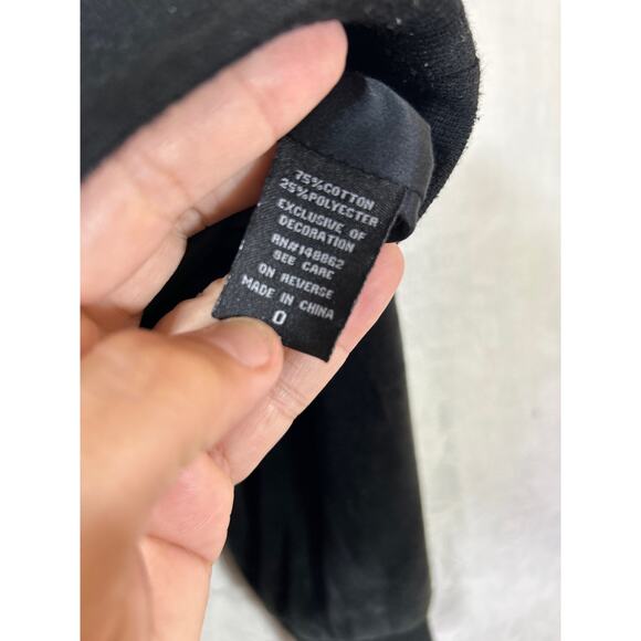 Torrid Jacket 0 0X XL Black Velour Zip Sweatshirt Embroidered Floral Bomber - Picture 6 of 9